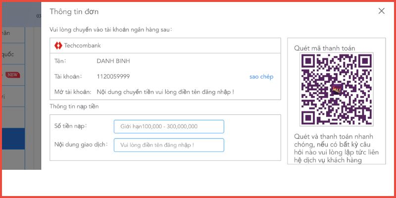 Cách thức nạp tiền Mu88 chuyển nhanh 24/7